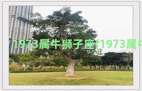 1973属牛狮子座(1973属牛旺财图片)