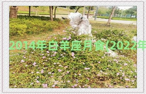 2014年白羊座月食(2022年白羊座学业)