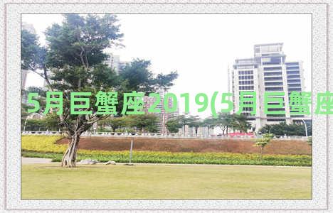 5月巨蟹座2019(5月巨蟹座运势如何)