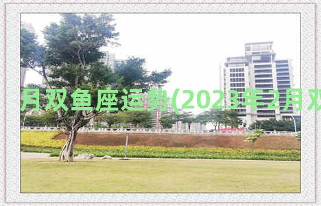 月双鱼座运势(2023年2月双鱼座运势)